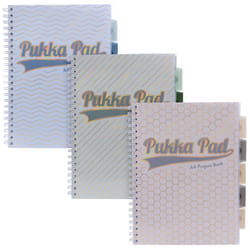 Pukka Pad Haze Project Book A4 Wirebound 200 Pages 80GSM Ruled Sheets