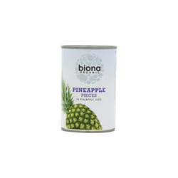 Biona Organic Pineapple Pieces in Pineapple Juice 425g