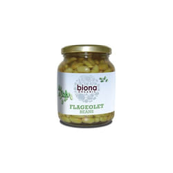 Biona Organic Flageolet Beans - in Glass Jars 350g