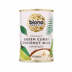Biona Green Curry Coconut Milk Organic 400ml (Pack of 6)
