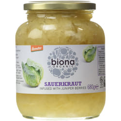 Biona Organic Jarred Sauerkraut Vegetable 680g (Pack of 6)