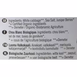 Biona Organic Jarred Sauerkraut Vegetable 680g (Pack of 6)