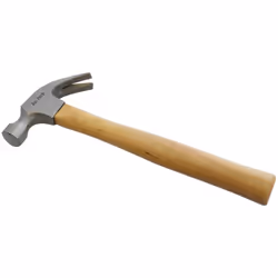 16oz Claw Hammer - Wooden Shaft - club ball pein pin claw panel beating sledge hammer mallet builder diy hand tool
