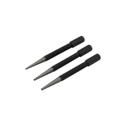 4" 3 Piece Nail Punch Set - 3pc Steel 116 332 18 4 100mm Square Striking Alloy -  punch nail set 3pc steel 116 332 18 4 100mm square striking alloy