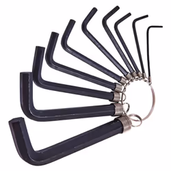 Amtech I8750C Hex Key Set and Keyring, 10-Piece