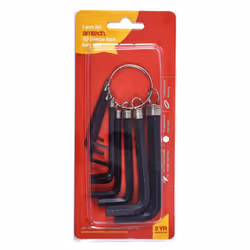 Amtech I8750C Hex Key Set and Keyring, 10-Piece