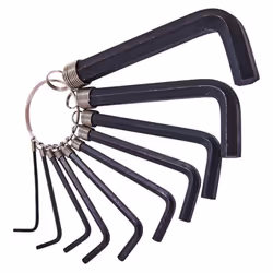 Amtech I8750C Hex Key Set and Keyring, 10-Piece