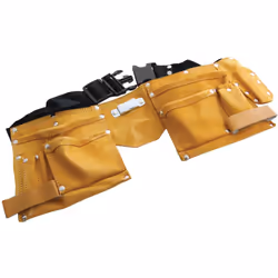 11 Pocket Leather Tool Belt - Pouch Builders Adjustable Carpenter Amtech - pocket belt 11 leather tool pouch builders adjust ...