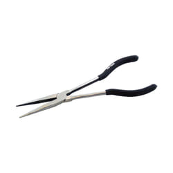 11" Long Nose Plier With None Slip Handles -  nose long 11 plier pliers 275mm amtech extra grip reach drop forged straight new handle