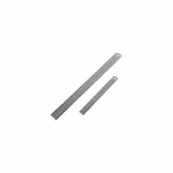 6" & 12" 2 Piece Steel Rule Set - Ruler 2pc 6 1 Imperial Metric Measuring Metal - ruler set steel 2pc 6 12 imperial metric m ...