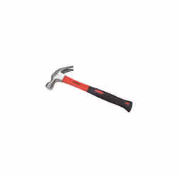 16oz Claw Hammer - Fibreglass Shaft - claw hammer fibreglass 16oz nail head shaft rubber grip diy