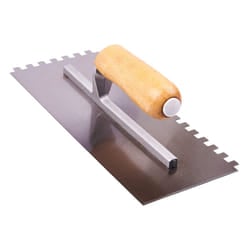 G1610 280mm (11") Notched Float Trowel with Wooden Handle