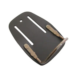 Fixed Hammer Tool Holder With Two Belt Loops -  hammer holder fixed amtech heavy duty leather steel loop storage wallet chrome plated brand new