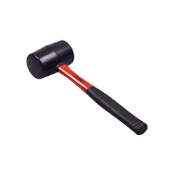 16oz Black Rubber Mallet - Fibreglass Shaft