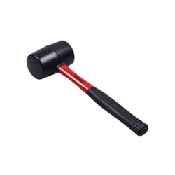 16oz Black Rubber Mallet - Fibreglass Shaft