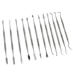 12Piece Stainless Steel Wax Carving Set Double Ended Carving Tools