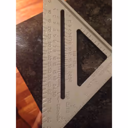 6" Aluminium Roofing Square - 6 Rafter Guide Amtech 150mm Mitre Angle - square 6 aluminium roofing rafter guide amtech 150mm ...