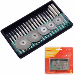 25PC Diamond Burr Cutting Polishing Set Fits Dremel for plastic metal ect