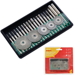 25PC Diamond Burr Cutting Polishing Set Fits Dremel for plastic metal ect