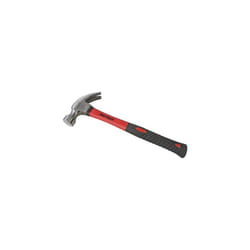 8oz Claw Hammer - Fibreglass Shaft -  hammer claw fibreglass 8oz shaft rubber grip head amtech diy