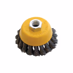 3" 80mm Twist Knot Wire Cup Brush -  wire cup brush knot twist 3 80mm wheel angle grinder rust m14 thread spinning inch
