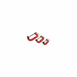 3 Piece G Clamp Set With Soft Jaws - set 3 soft g 2 heavy duty 75mm 50mm 100mm 4 gclamp jaw pads clamps cw 3pc jaws amtech