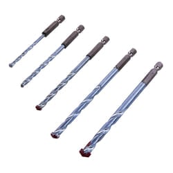 Amtech F1730 5 Piece hex Shank Masonry Drill bit Set