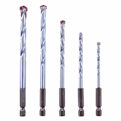 Amtech F1730 5 Piece hex Shank Masonry Drill bit Set