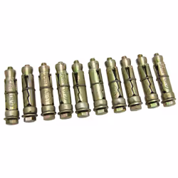 Amtech S5910 Expansion Bolts, 6 x 50 mm, 10-Piece