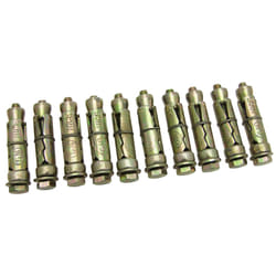 Amtech S5910 Expansion Bolts, 6 x 50 mm, 10-Piece