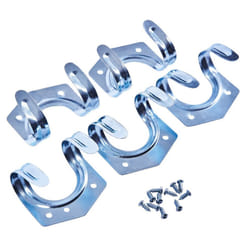 Storage Wall Hooks Workshop Tool Garden Shed Garage Double Metal Space Saver 5 Pack