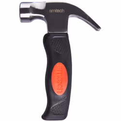 Amtech A0200B Magnetic Stubby Hammer 10oz Mini Hammer with Cushion Grip, Claw Hammer, Perfect for Pulling Nails, Silver, Blac ...