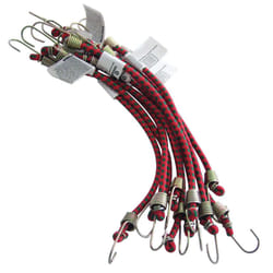 New 10x Mini Bungee Cord Strap 25cm Elastic Strong Hook Luggage Car Bike Stretch