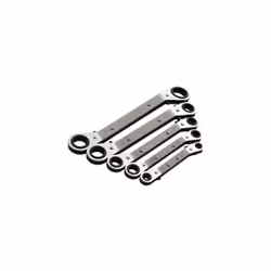 5pc Offset Ring Ratchet Spanner Set - 5 Amtech Pieces Metric Wrench -  ratchet spanner offset ring 5 amtech pieces metric wre ...