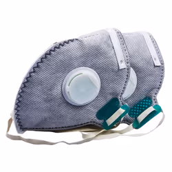 2pc foldable carbon valve ffp2 dust mask