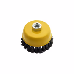 4" (100mm) Twist Knot Wire Cup Brush -  cup brush knot wire 4 twist wheel 100mm angle grinder amtech