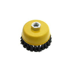 4" (100mm) Twist Knot Wire Cup Brush -  cup brush knot wire 4 twist wheel 100mm angle grinder amtech