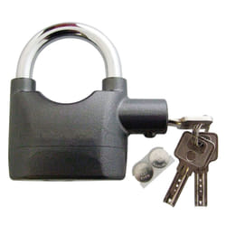 Alarmed Heavy Duty Padlock Loud Siren for Shed Security Bike Cycle Bicycle Lock - Single