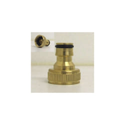 3/4" Brass Hose Connector - Male - Tap 34 Adaptor Threaded Garden Water Pipe -  hose connector brass tap 34 adaptor threaded garden water pipe