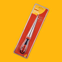 E2556 Diamond Sharpening File for Scissors, Knives and Garden Tools, 2-Sided Flat and Curved