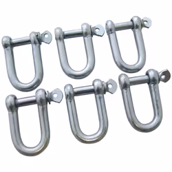 Amtech S4305 D-Shackles, 8 mm, 6-Piece