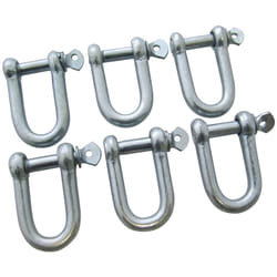 Amtech S4305 D-Shackles, 8 mm, 6-Piece