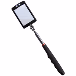 Am-Tech S2305 2-LED Telescopic Inspection Mirror