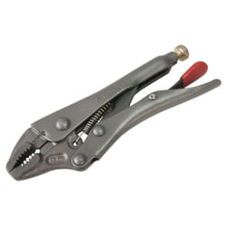 7" Cr-mo Curved Jaw Locking Pliers -  locking pliers curved jaw 7 grip inch vice mole heavy duty wire cutter pro steel amtech crmo