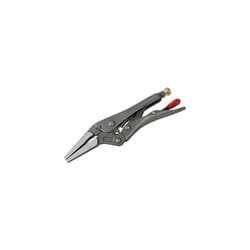 6.5" Long Nose Locking Pliers - Cr-mo -  locking pliers long nose vice steel grip heavy duty grips chrome 612 welding mechanic