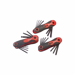 3 Piece Folding X-hex Key Set - Hex Torx Ball Keys Allen 3pc End Metric Tool -  hex folding torx ball set keys allen 3pc end  ...
