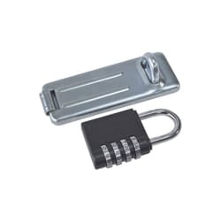 Combination Padlock And Hasp - Staple Heavy Duty Security Shed Gate Secure -  combination hasp padlock staple heavy duty security shed gate secure