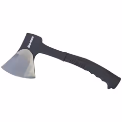 Camping Axe With Blade Guard - camping axe wood one piece forged kindling hatchet splitter steel head handle plastic grip fi ...