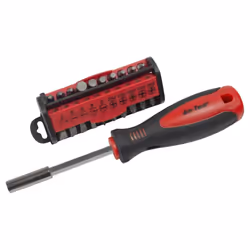 31 Piece Screwdriver And Bit Set - screwdriver set magnetic bit hex torx phillips new handle 31pc pz amtech l3275 31piece bi ...