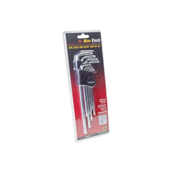 Extra Long 9 Piece Offset Torx Key Set - 9pc Star Satin Hollow Finish -  torx key 9pc long set extra offset star satin hollow finish